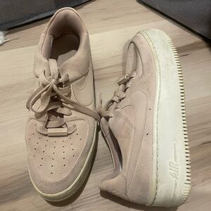 Nike Air Light Pink Suede Sneakers